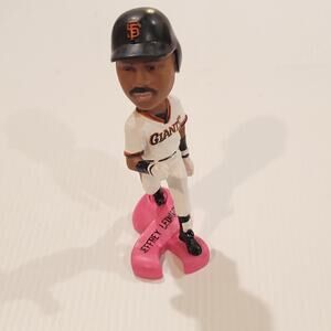 2013 San Francisco Giants Jeffrey Leonard Breast Cancer Awareness Bobblehead New